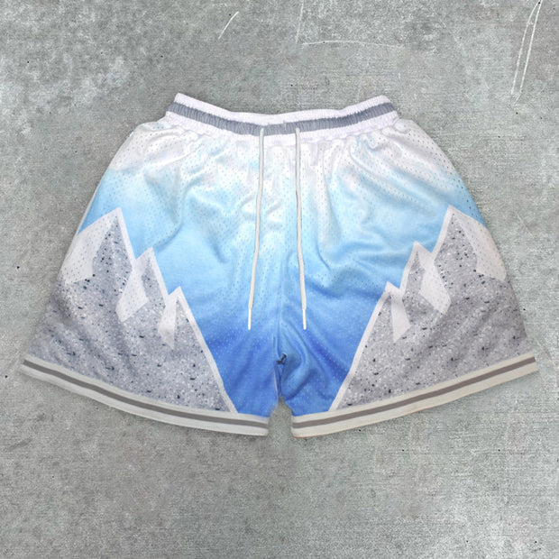 Casual Gradient Sports Shorts