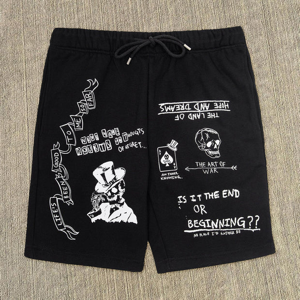 Casual personality printed men's shorts