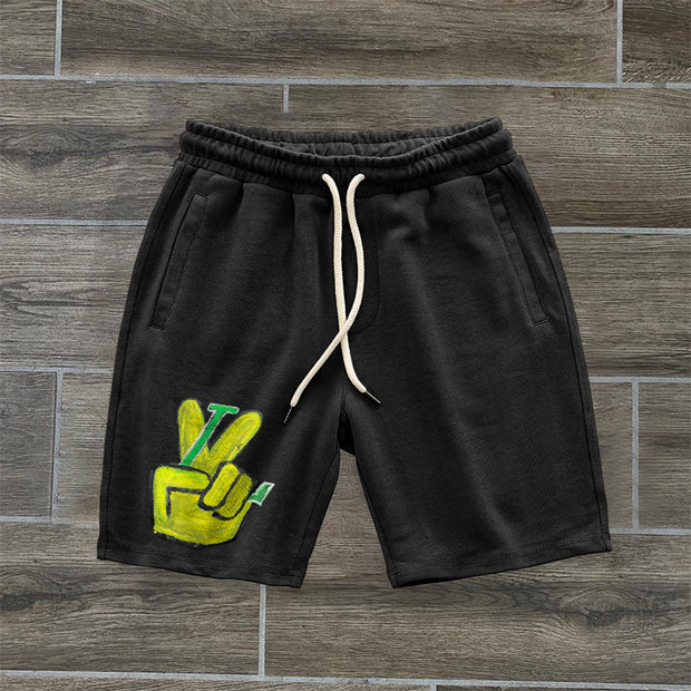 Trendy casual pattern sports shorts