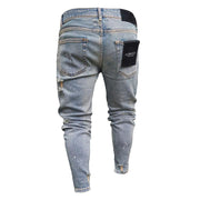 Nostalgic stretch shredded skinny jeans