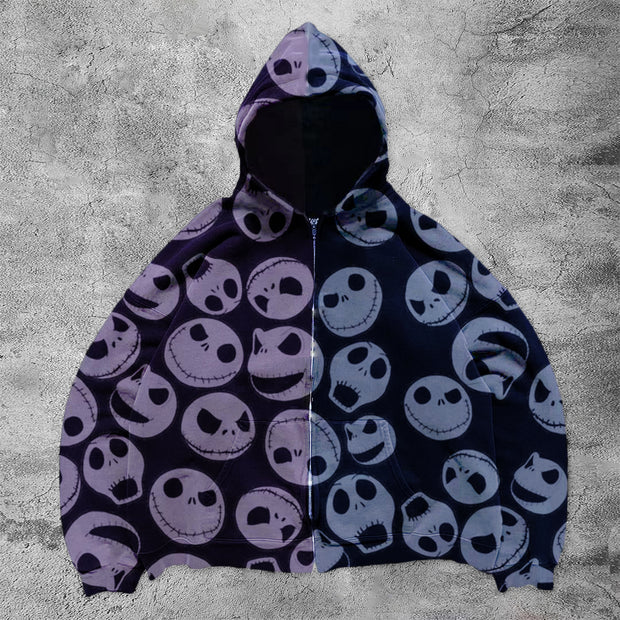 Skull undead casual street sports hoodie
