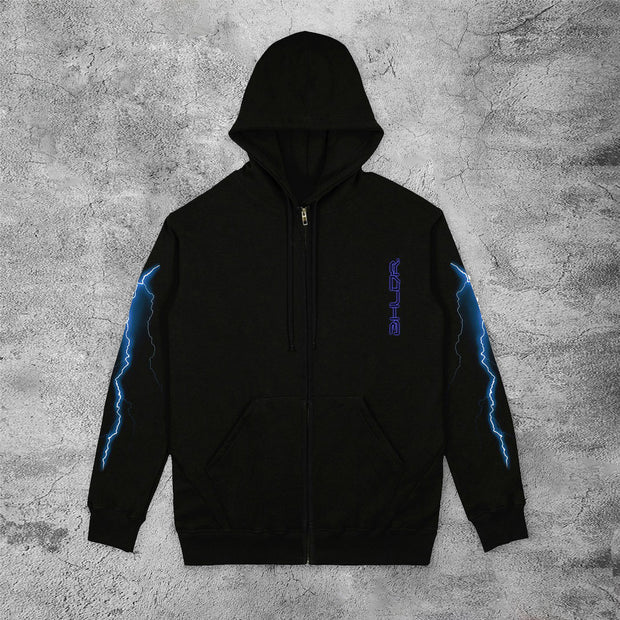 Casual lightning butterfly hoodie