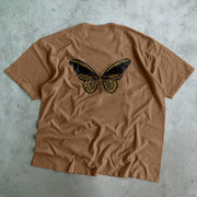 Fashion Retro Casual Loose Short Sleeve Butterfly Pattern T-Shirt
