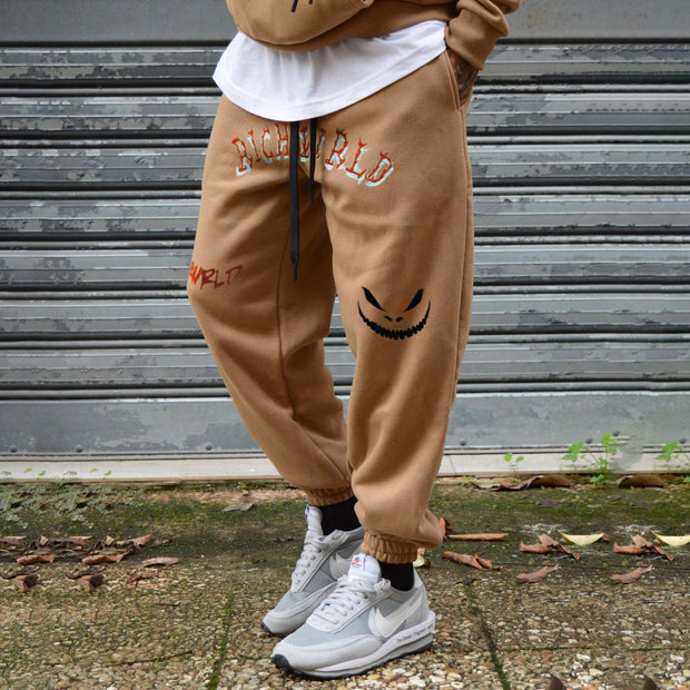 Street style trendy printed loose casual trousers