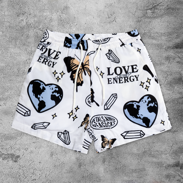 Retro Casual Butterfly Street Hip Hop Shorts