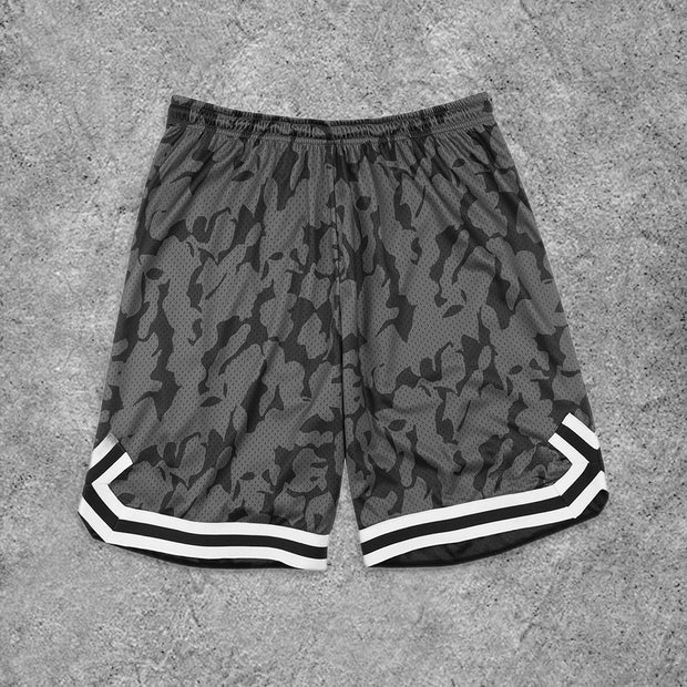 Street Camo Sports Mesh Shorts