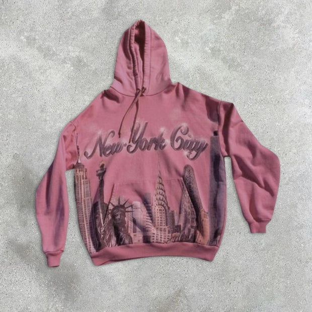 New York City graphic print hoodie