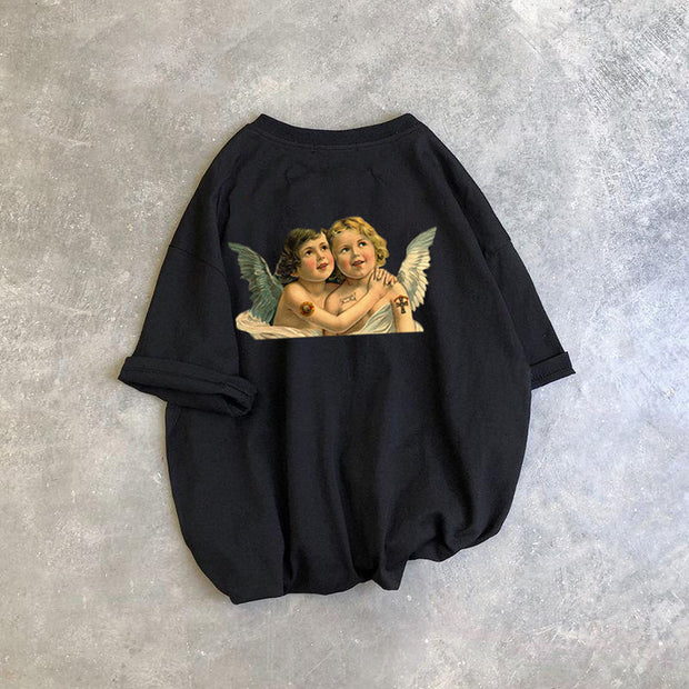 Street angel print T-shirt