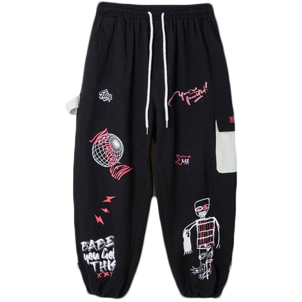 Hip-hop overalls casual trousers