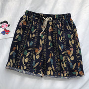 Fashion retro cotton twist shorts beach pants