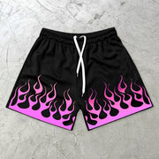 Cross Flame Fashion Casual Sports Shorts