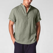 Linen short sleeve men's t-shirt