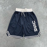 Men's graphic print color-block shorts