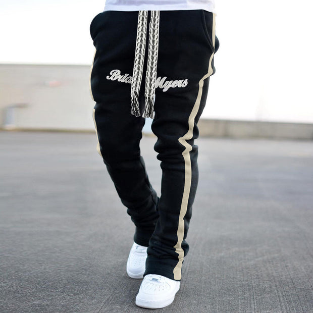Street towel embroidered casual trendy trousers flared trousers