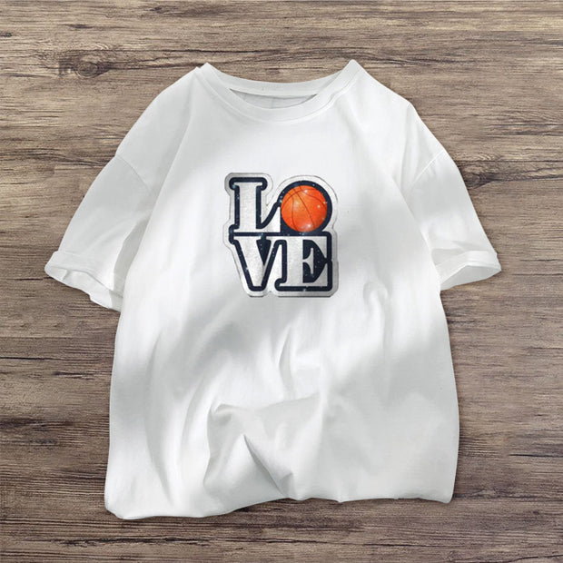 Basketball personality printed fashion short-sleeved T-shirt