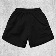 street-pattern mesh shorts