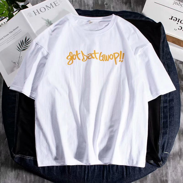 Hip-hop loose trendy brand short-sleeved t-shirt