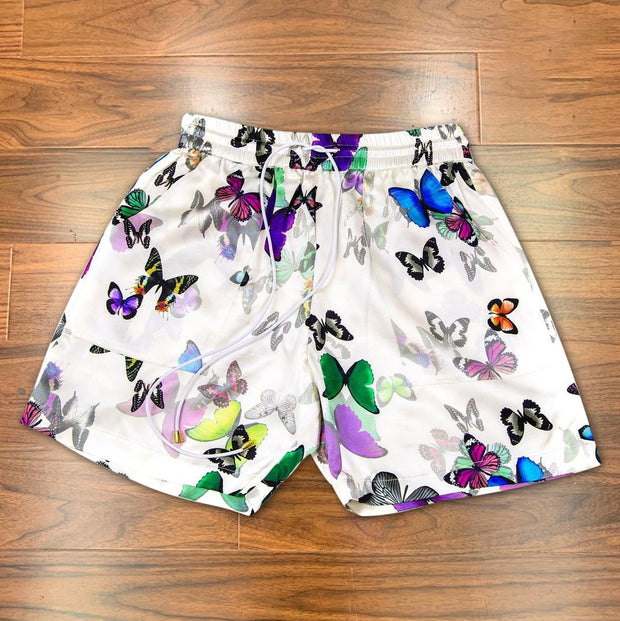 Personalized street fresh butterfly print shorts