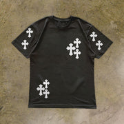 Faith Cross Casual Vintage Short Sleeve T-Shirt