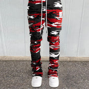 Tide brand camouflage print casual pile pants trousers