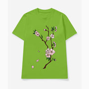 Floral Print Vintage Fashion Short Sleeve T-Shirt