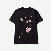 Floral Print Vintage Fashion Short Sleeve T-Shirt