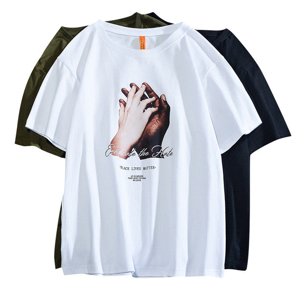 Men's t-shirt trend loose casual