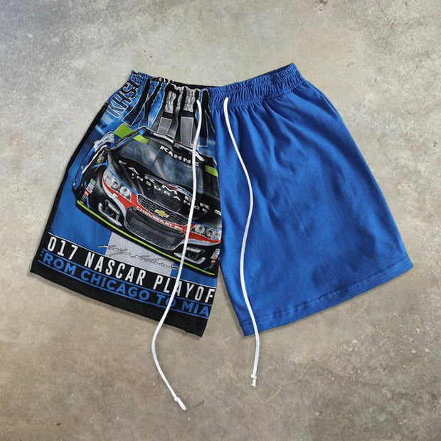 Personalized printing men's casual shorts