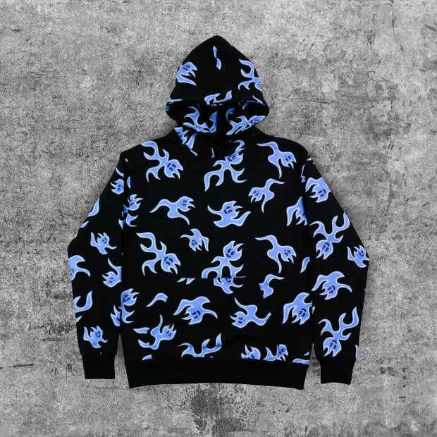 Undead full print casual home sports street hoodie