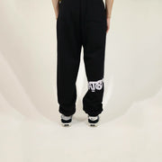 Street style personality smiley print casual trousers