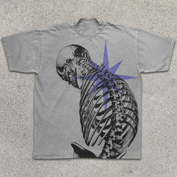 Skull Graphic Print Short Sleeve T-Shirt