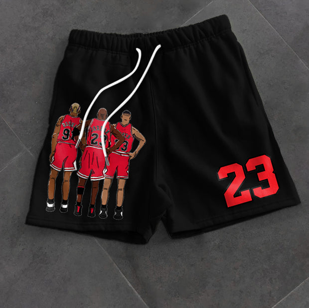 Retro hip hop trendy sports basketball shorts