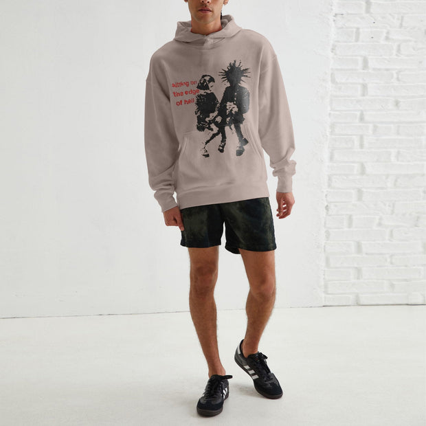 Personalized men's sports long-sleeved printed hoodie