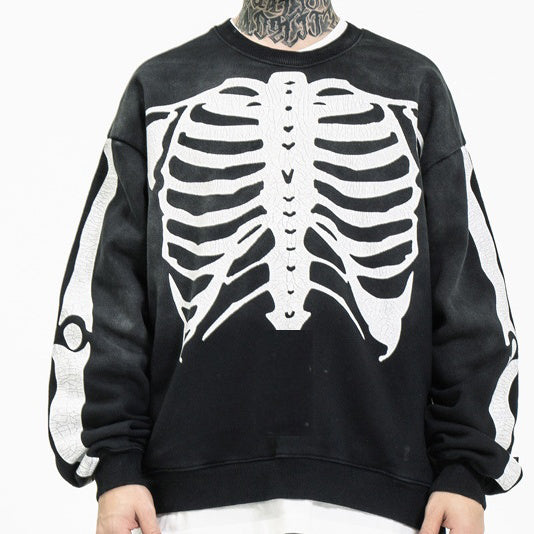 Bones Punk Casual Sweatshirt