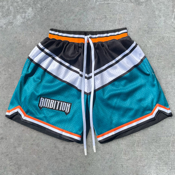 Casual Colorblock Sports Shorts