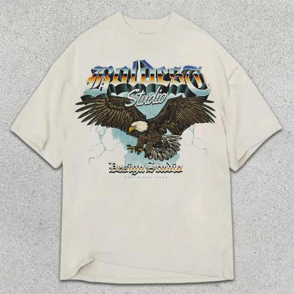 Eagle Graphic Print Short Sleeve T-Shirt