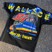 Racing Slogan Graphic Print Short Sleeve T-Shirt