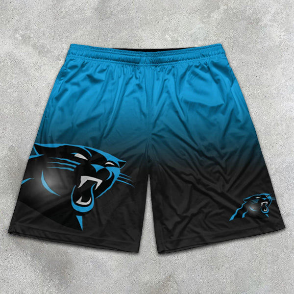 Black Panther Graphic Print Gradient Shorts