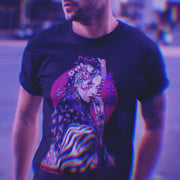 YAKUZAGĀRU Cyberpunk Print Short Sleeve T-Shirt