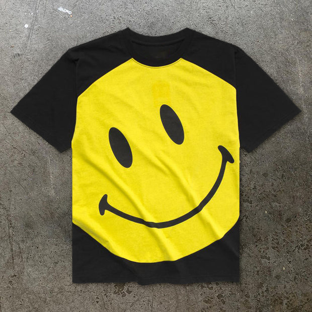Personalized smiley print top
