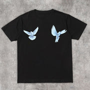 Dove Peace Print Casual Street T-Shirt