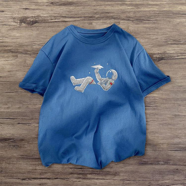 Trendy Printed Astronaut T-shirt