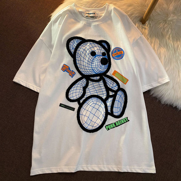 Neresum bear oversize loose short sleeve T-shirt