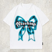 Fluorescent Bow Letters Graphic Tee