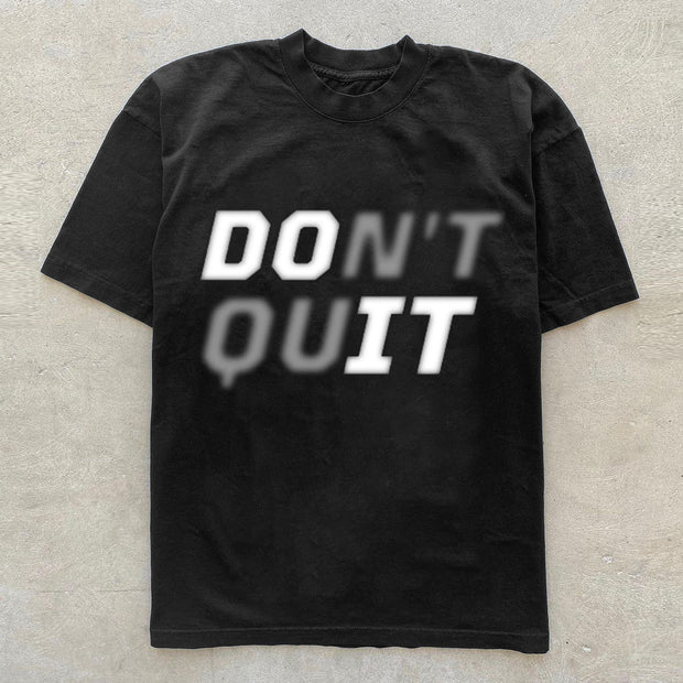 Fashion Don't Quit Printed Solid T-Shirts