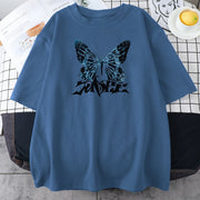High Street Butterfly Men and Women Couple T-shirt