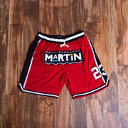 Fashion casual red sports shorts