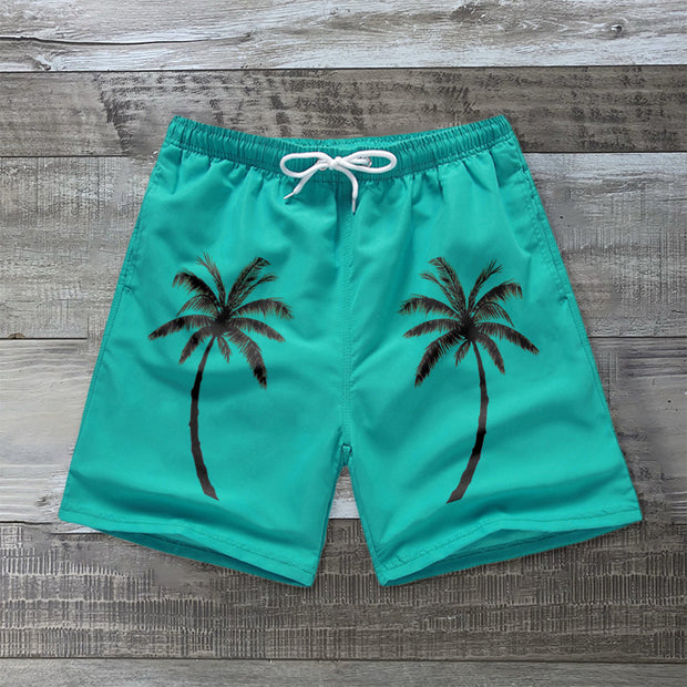 Coconut print casual swimming shorts