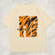 ADS Letter Tiger Pattern Graphic Tee