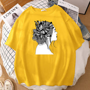Personalized printing men and women can wear loose T-shirts